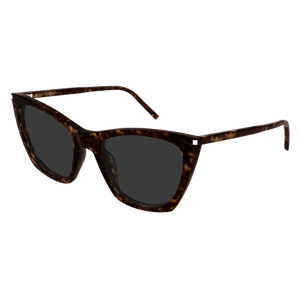 SAINT LAURENT SL 214 KATE THIN 002 Havana Grey Women's 55 mm Sunglasses