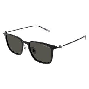 MONT BLANC MB0354S 001 Black Grey Men's Extra Large 52 mm Sunglasses