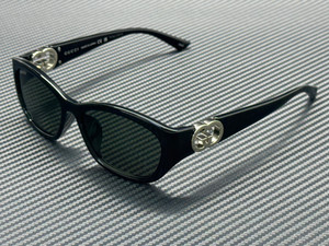 GUCCI GG1826SK 001 Black Grey Women's Large 57 mm Sunglasses