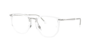 RAY BAN RX4451V 2001 Transparent Silver Unisex 50 mm Eyeglasses