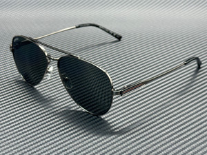 GUCCI GG1874S 002 Ruthenium Silver Mirror Men's 57 mm Large Sunglasses