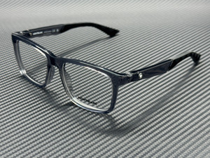 MONT BLANC MB0434O 003 Grey Transparent Men's Extra Large 55 mm Eyeglasses
