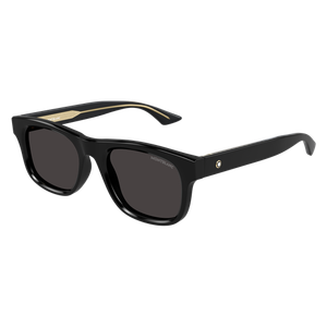 MONT BLANC MB0421S 001 Black Grey Men's Medium 53 mm Sunglasses
