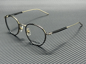 MONT BLANC MB0442O 001 Black Gold Men's 49 mm Small Eyeglasses