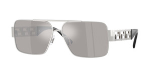 VERSACE VE2290 10016G Silver Grey Mirror Silver Men's 61 mm Sunglasses