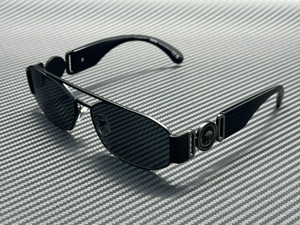 VERSACE VE2287 126187 Matte Black Dark Grey Men's 58 mm Sunglasses