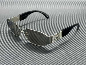 VERSACE VE2287 1000AP Silver Mirror Platinum Men's 58 mm Sunglasses