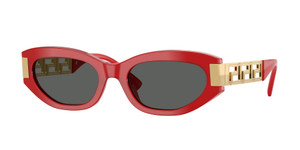 VERSACE VE4501 554287 Full Red Dark Grey Women's 54 mm Sunglasses