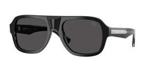 BURBERRY BE4478 420687 Black Dark Grey Men's 55 mm Sunglasses