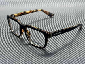 DOLCE & GABBANA DG3432 3417 Black Red Havana Men's 56 mm Eyeglasses