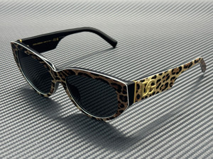 DOLCE & GABBANA DG4514 316387 Leo Brown Black Dark Grey Women's 55 mm Sunglasses