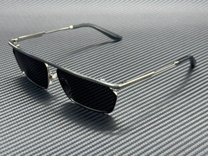 DOLCE & GABBANA DG2327 132487 Silver Matte Black Dark Grey Men's 60 mm Sunglasses