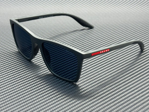 PRADA LINEA ROSSA PS B08S UFK05U Rubber Grey Blue Mirror Violet Men's 56 mm Sunglasses