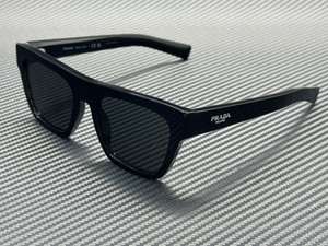 PRADA PR C03S 16K08Z Black Dark Grey Men's 54 mm Sunglasses