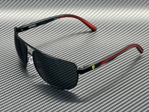 FERRARI FZ5007 101 87 Matte Black Dark Grey Men's 64 mm Sunglasses