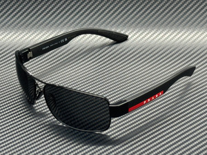 PRADA LINEA ROSSA PS B52S 1AB06F Black Dark Grey Men's 65 mm Sunglasses