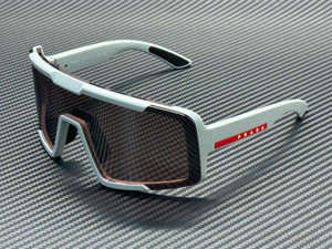 PRADA LINEA ROSSA PS B07S 25H80U Matte Grey Purple Mirror Men's 70 mm Sunglasses