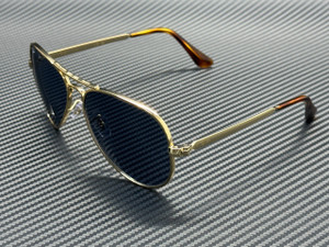 RAY BAN RB3925 001 R5 Arista Gold Blue Unisex 58 mm Sunglasses