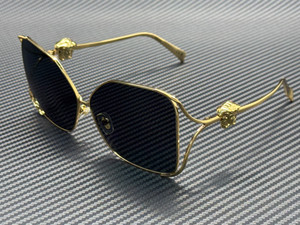 VERSACE VE2288 100287 Gold Dark Grey Women's 62 mm Sunglasses