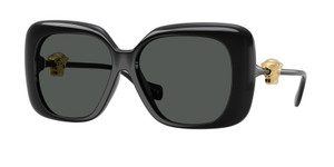 VERSACE VE4499U GB1 87 Black Dark Grey Women's 57 mm Sunglasses