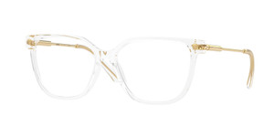 VERSACE VE3388U 148 Crystal Transparent Gold Women's 55 mm Eyeglasses