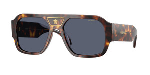 VERSACE VE4508U 55372V  Havana Dark Blue Polarized Men's 56 mm Sunglasses