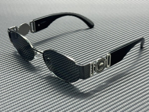 VERSACE VE2299 10016G Gunmetal Grey Mirror Silver Men's 56 mm Sunglasses
