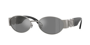 VERSACE VE2299 10016G Gunmetal Grey Mirror Silver Men's 56 mm Sunglasses