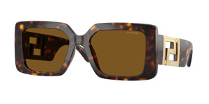 VERSACE VE4505U 108 83 Havana Brown Polarized Women's 55 mm Sunglasses