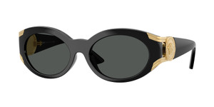 VERSACE VE4503U GB1 87 Black Dark Grey Women's 55 mm Sunglasses