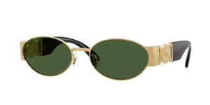 VERSACE VE2299 100271 Gold Dark Green Men's 56 mm Sunglasses