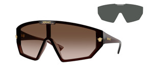VERSACE VE4461 533213 Transparent Brown Gradient 70 mm Unisex Sunglasses