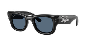 RAY BAN RB4940B 686480 Black Dark Blue Wayfarer Puffer Unisex 47 mm Sunglasses