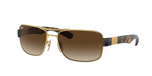 RAY BAN RB3522 001 13 Arista Gold Brown Gradient Men's 61 mm Sunglasses