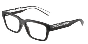 DOLCE & GABBANA DG5112 3160 Transparent Dark Grey Unisex 55 mm Eyeglasses