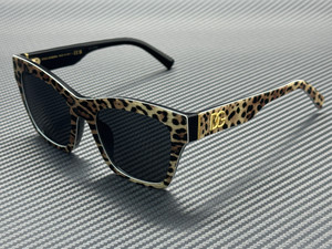 DOLCE & GABBANA DG4512 316387 Brown on Black Dark Grey Women's 53 mm Sunglasses