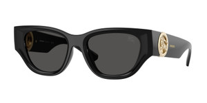 BURBERRY BE4467U 300187 Black Dark Grey Women's 52 mm Sunglasses