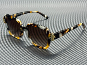 TORY BURCH TY7231U 207213 Dark Wavy Tortoise Brown Gradient Women's 51 mm Sunglasses