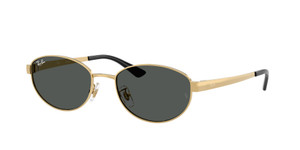 RAY BAN RB3774D 001 87 Arista Gold Dark Grey Unisex 55 mm Sunglasses
