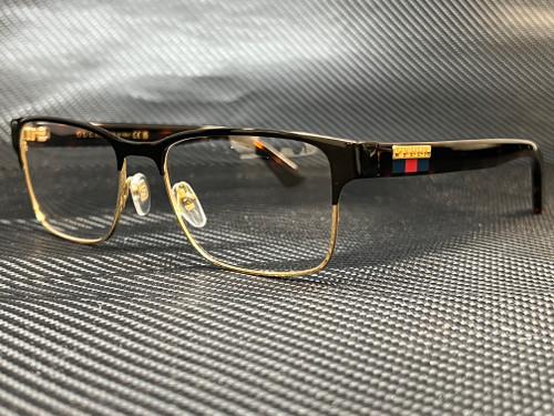 GUCCI GG0750O 002 Black Havana Demo Lens Men's Eyeglasses 56 mm GUCCI GG0750O 002 Black Havana Demo Lens Men's Eyeglasses 56 mm