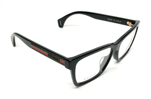 gucci gg0466oa 002 black square eyeglasses