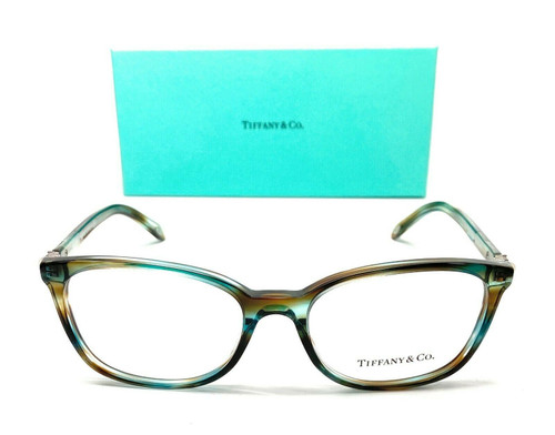 Tiffany TF2109HB 8124 Tortoise Women Square Demo Lens Eyeglasses Frame 51 mm