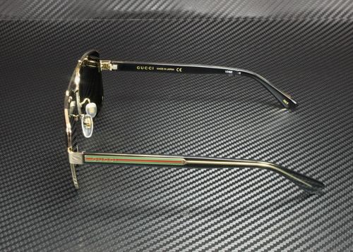 GUCCI GG0529S 001 Gold Square Rectangle Men's Sunglasses 60 mm