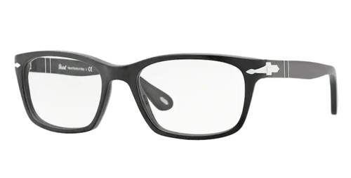 PERSOL PO3012V 900 Matte Black Square Rectangle Men's 52mm Eyeglasses