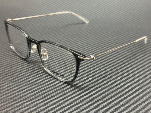 MONT BLANC MB0100O 001 Grey Rectangle Men's 52 mm Eyeglasses