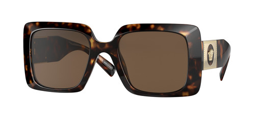 VERSACE VE4405 108 73 Havana Rectangle Women's 54 mm Sunglasses