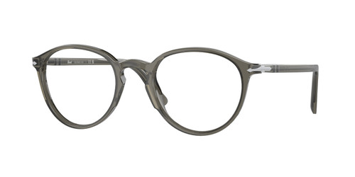 PERSOL PO3218V 1103 Opal Smoke Round Men's 49 mm Eyeglasses