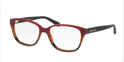 COACH HC6103 5445 Burgundy Tortoise Square Women's 54 mm Eyeglasses