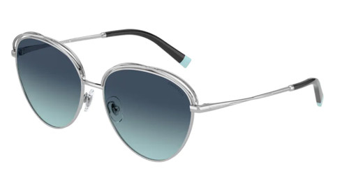 TIFFANY TF3075 60019S Silver Round Women's 58 mm Sunglasses