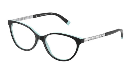 TIFFANY TF2203B 8055 Black Oval Women's 54 mm Eyeglasses